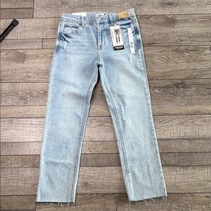 Vintage Luxe Kensie Slim Straight Blue Ankle Jeans